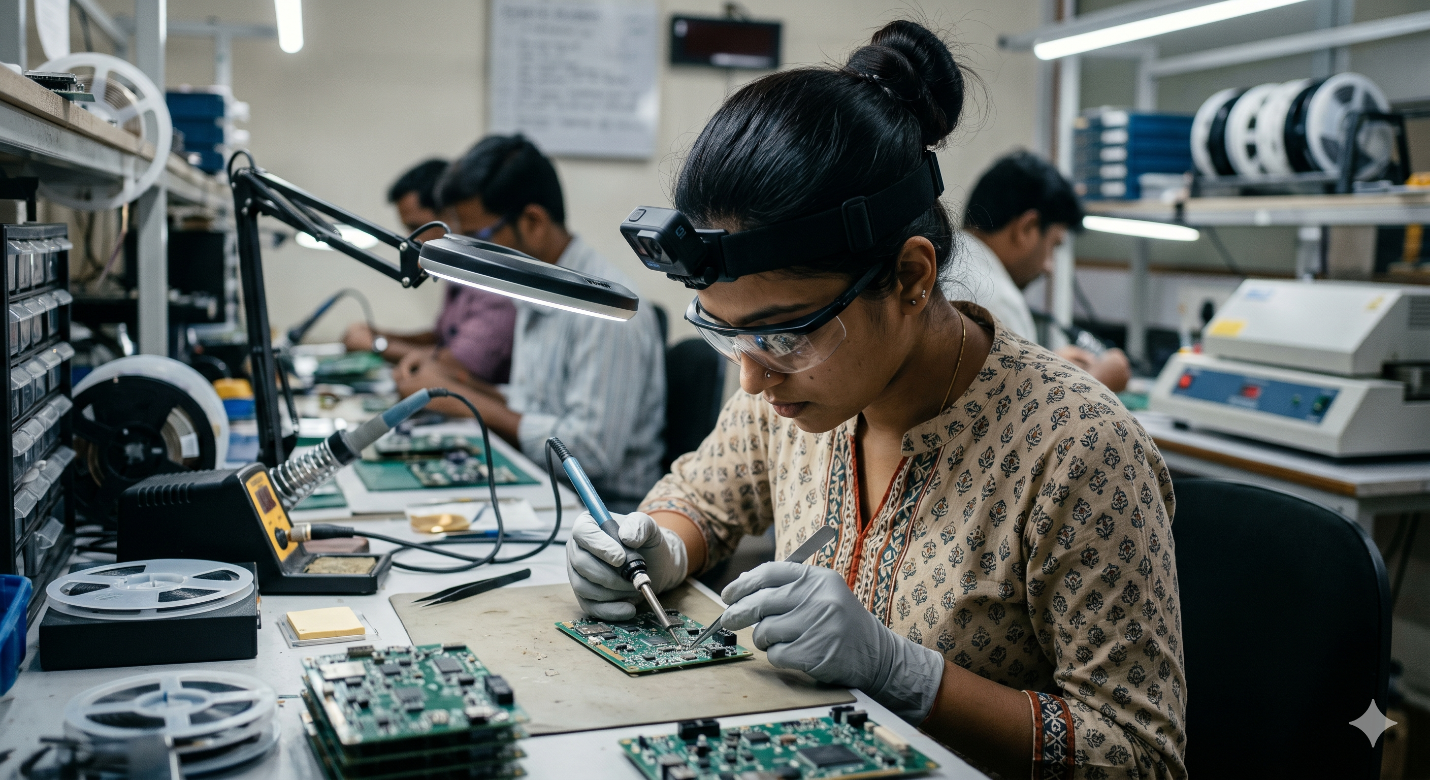 Electronics assembly line